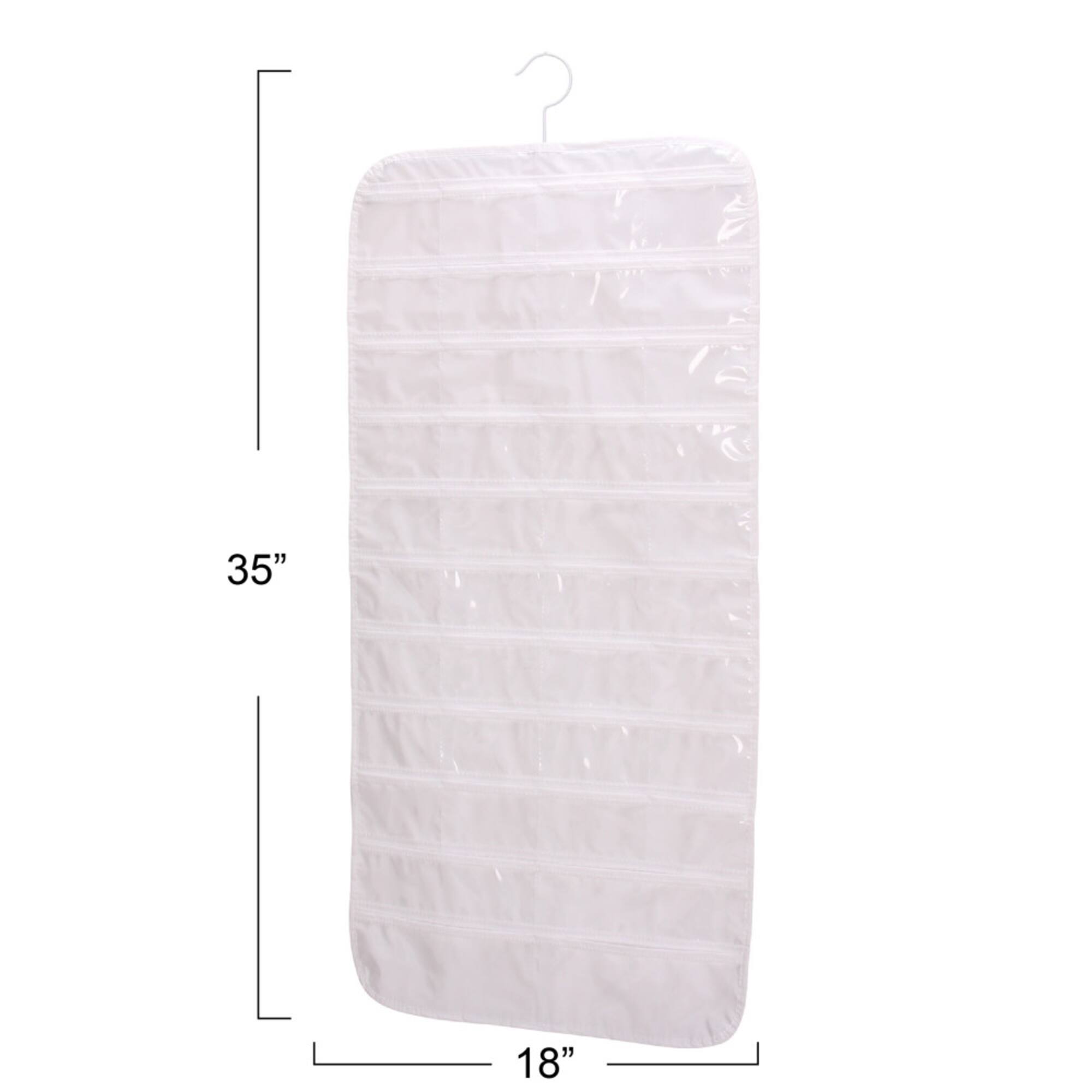 Household Essentials 35" Double-Sided Hanging Jewelry Organizer